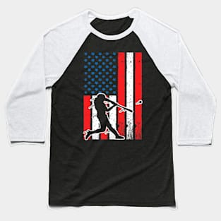 Baseball Lover Patriotic USA Proud Softball Baseball Baseball T-Shirt